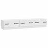 vidaXL TV Cabinet High Gloss White 147 x 34.5 x 27 cm Engineered Wood