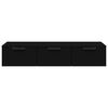 vidaXL Wall Cabinet Black 102x30x20 cm Engineered Wood