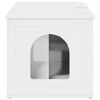 vidaXL Cat House Gloss White 85 x 55 x 50.5 cm Engineered Wood