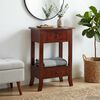 vidaXL Console Table Brown 50 x 29.5 x 76 cm Solid Mahogany Wood