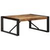 vidaXL Coffee Table 80x80x35 cm Solid Rough Wood Mango