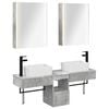 vidaXL Bathroom Cabinet Set 5 pcs Concrete Grey 53 x 15.5 x 70 cm