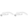 vidaXL Outdoor LED Wall Lights with Sensors 2pcs White Die-cast Aluminium