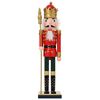 vidaXL Christmas Nutcracker TURKU Red and Black 50 cm