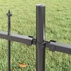 vidaXL Garden Fence Grey 170 x 225 cm Powder-Coated Steel