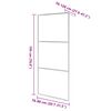 vidaXL Walk-in Shower Wall with Clear ESG Glass 80x195 cm
