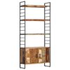 vidaXL Bookcase | Multicoloured | Solid reclaimed wood | 80x30x180 cm | Bookcase