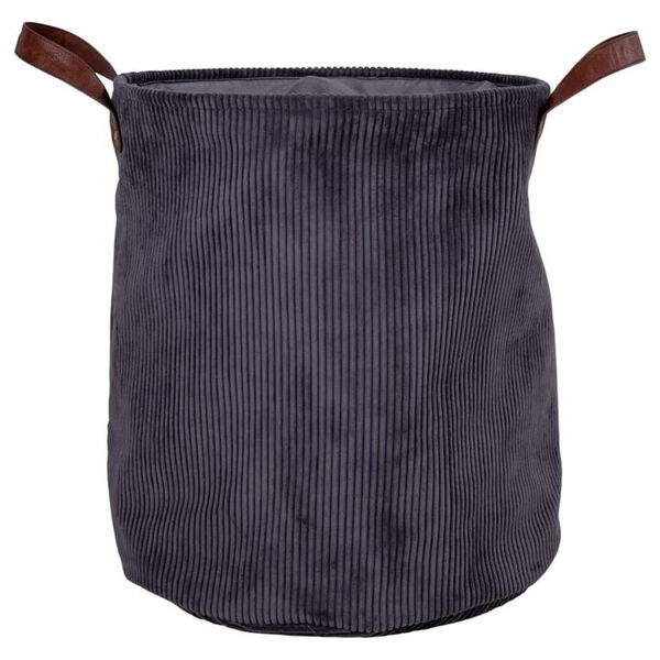 House Nordic Laundry Basket Nora Corduroy Grey