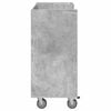 vidaXL Golf Cabinet with Wheel Plain Concrete Grey 90 x 45 x 98 cm