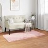 vidaXL Faux Sheepskin Rug Tafalla Pink 80 x 150 cm Polyester