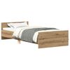 vidaXL Bed Frame without Mattress Artisan Oak 90x200 cm Engineered Wood