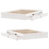 vidaXL Bed Frame without Mattress White 140x190 cm Solid Wood Pine