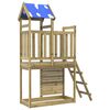vidaXL Play Tower Brown 110.5 x 52.5 x 215cm Solid Impregnated Wood