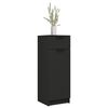 vidaXL Bathroom Cabinet Black 32x34x90 cm Engineered Wood