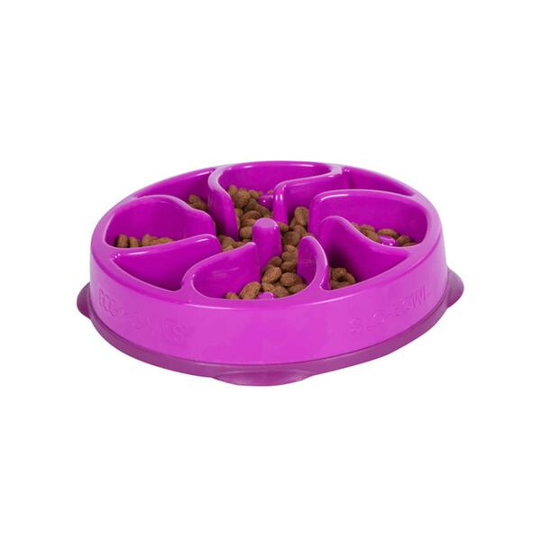 Outward Hound Mini Slow Feeder for Dogs Slo Bowl Purple