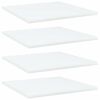 vidaXL Bookshelf Boards 4 pcs White 40x40x1,5 cm Engineered Wood