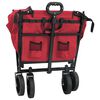 vidaXL Folding Hand Trolley Red 105 x 56.5 x 116 cm Oxford Cloth