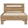 vidaXL Bed Frame Artisan Oak 98.5 x 200 cm Engineered Wood