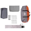 vidaXL Family Tent with Roof Grey and Orange 324 x 255 x 230 cm