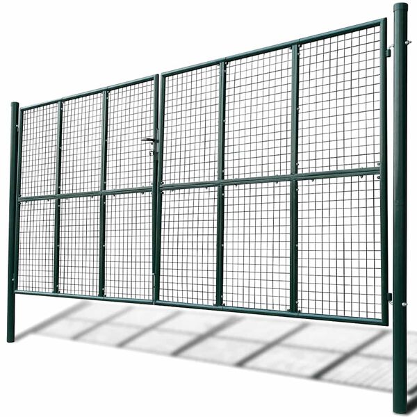 vidaXL Mesh Garden Gate 400x200 cm