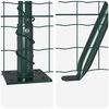 vidaXL Fence with Post Green 0.8 x 10 m Steel and PVC