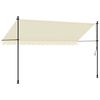 vidaXL Retractable Awning Cream 350x150 cm Fabric and Steel