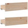 vidaXL Bookcase Bed without Mattress 180x200 cm Super King Solid Wood Pine