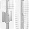 vidaXL Fence with Post Silver 1.4 x 25 m Steel