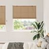 vidaXL Roller Blind with Curtains Manual Brown 150 x 220 cm Bamboo