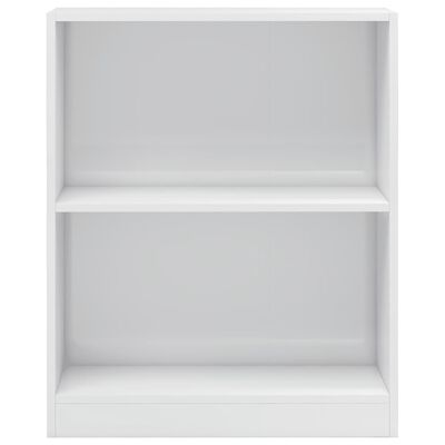 vidaXL Bookshelf High Gloss White 60x24x76 cm Engineered Wood