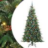 vidaXL Artificial Hinged Christmas Tree Green 240 cm PE and PVC
