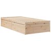 vidaXL Bed with Mattress 90x190 cm Single Solid Wood Pine
