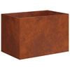 vidaXL Garden Planter Rusty 60 x 40 x 40 cm Weathering Steel