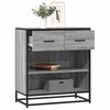 vidaXL Sideboard Grey Sonoma 68x35x76 cm Engineered Wood