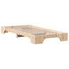 vidaXL Bed Frame Natural 75 x 190 cm Solid Pine Wood