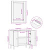 vidaXL 2 Piece Bathroom Furniture Set Solid Wood Mango