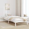 vidaXL Bed Frame White 100 x 200 cm Solid Pine Wood