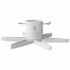 vidaXL Christmas Tree Stand 1.73 White 49 x 49 x 15.5 cm Steel