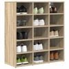 vidaXL Shoe Cabinet Sonoma Oak 77.5 x 30 x 83.5 cm Engineered Wood