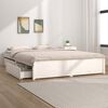 vidaXL Bed Frame without Mattress with Drawers White 120x200 cm (814945+815000)