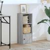 vidaXL Bookcase Grey Sonoma 31x24x77 cm Engineered Wood