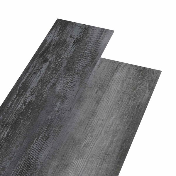 vidaXL Flooring Planks 36 pcs Shiny Grey 5.02 m&sup2; PVC