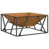 vidaXL Fire Pit Brown 80 x 80 x 40 cm Steel