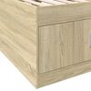 vidaXL Daybed with Drawers without Mattress Sonoma Oak 75x190 cm Small Single