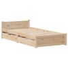 vidaXL Bed Frame without Mattress 90x200 cm Solid Wood Pine