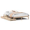 vidaXL Bed Frame without Mattress 135x190 cm Double Solid Wood Pine