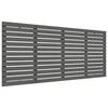 vidaXL Wall Headboard Grey 156x3x91.5 cm Solid Wood Pine