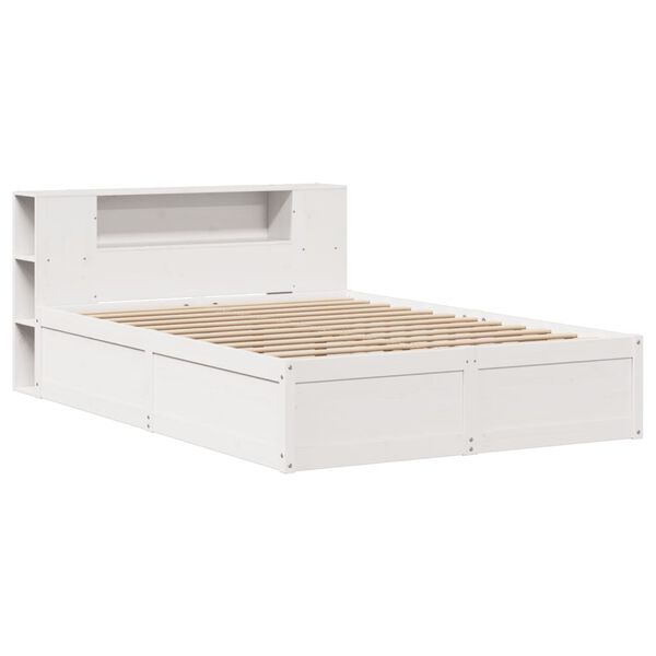 vidaXL Bed Frame without Mattress White 160x200 cm Solid Wood Pine