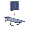 vidaXL Folding Sun Lounger 2 pcs Navy 182 x 55 x 85.5cm Textilene