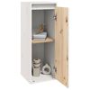 vidaXL Wall Cabinet White 30x30x80 cm Solid Wood Pine